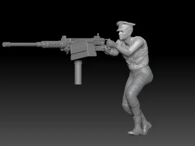 APOCALYPSE CAPTAIN MECHA MILITARY 1 3D print model