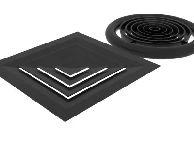 Black Ventilation Systems 3D model