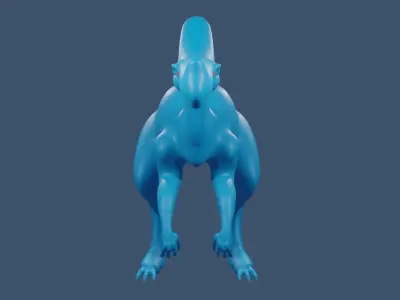 dinosaur base model and 3d print model 3D model