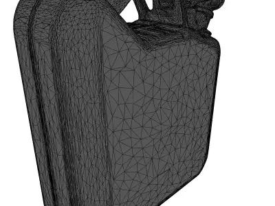 Weathered Military Jerry Can Prop 3D model