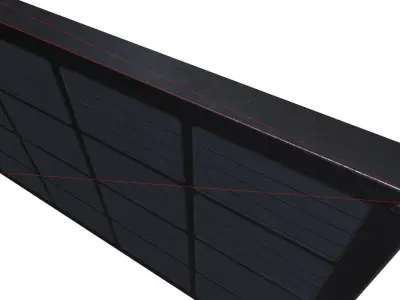 Wall vent metal Low-poly 3D model