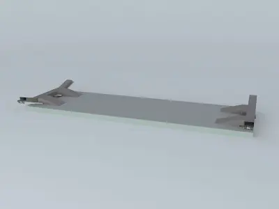 Metro metal shelf Free 3D model