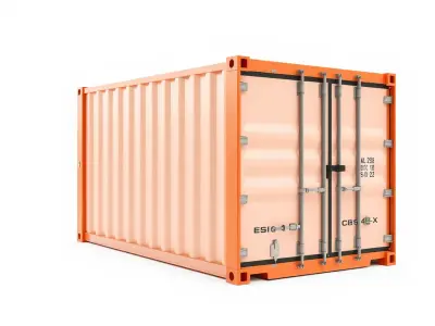 Shipping Container D Model Pack Low-poly 3D model