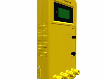 Digital Earth Resistance Tester Low Poly Low-poly 3D model