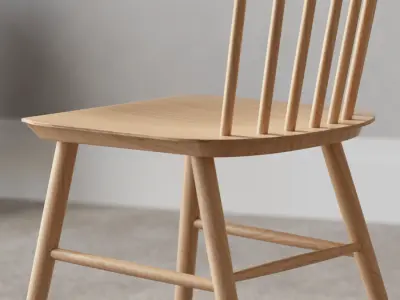  Oak Spindle Dining Chair Model 
