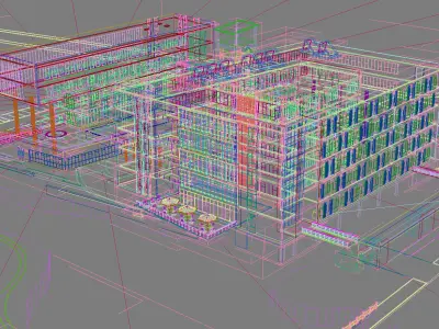 Architecture office building 3D model