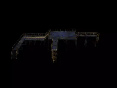 Modular industrial platform  3D model