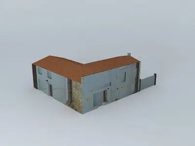 Hostel house Free 3D model