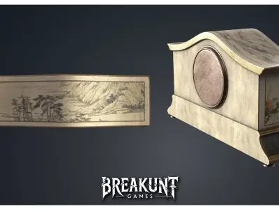 Mantel Clock 2 - Clocks 1900s 3D model