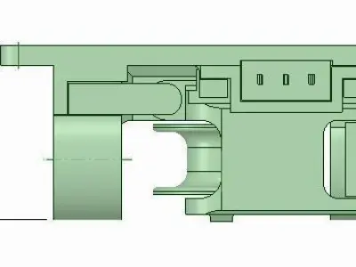 Limit switch for anchor chains adjustable force for ship models 3D print model