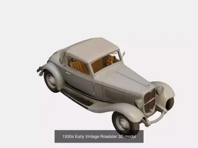 Antique Classic Cars  Pack Timeless Vintage Vehicle 5 Models