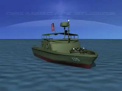 PBR Patrol Boat Riverine 3D model by Dreamscape from CGTrader (Rigged)