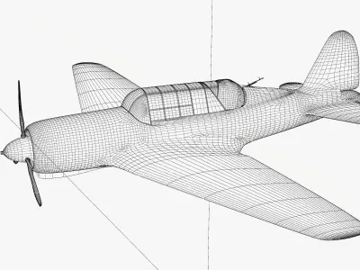 Very simple Sukhoi Su-2 3D model