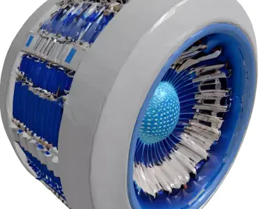 SciFi Energy Core Device 3D model