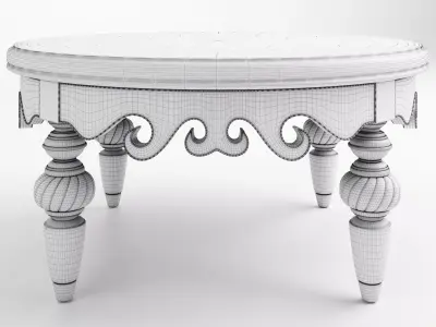 Antique Dining Table  3D model