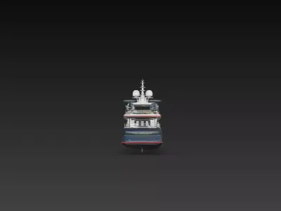 Luxury Explorer Super Yacht 3D print model