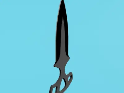 Shadow Dagger Low-poly 3D model