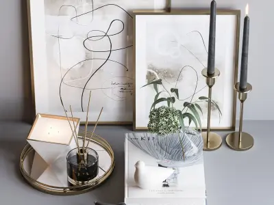 Decorative set 17 3D model purchase