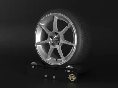Enkei RS-M Low-poly 3D model