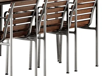 Traverse Garden Table and Chair by Hay 3D model