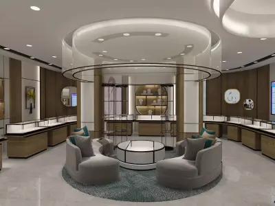 Jewelry Store 1 3D model purchase