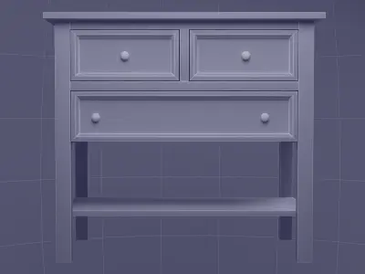 antique dresser 3D model