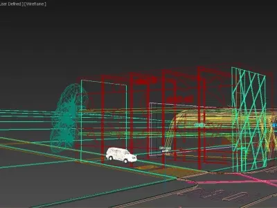 Multipurpose Retail Building 3D Model 3D model