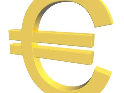 Euro Symbol 3D model
