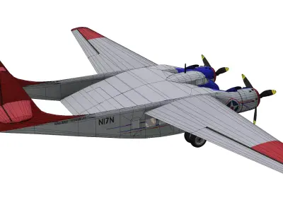 Burnelli Loadmaster Low-poly 3D model