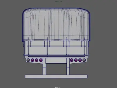 Truck Body Grain Brazil Soy Free 3D model