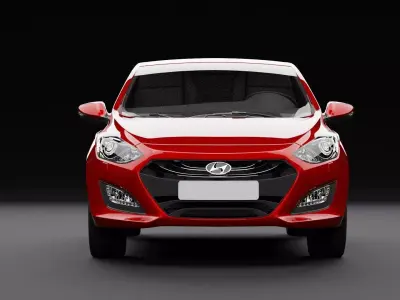 Hyundai i30 Metallic Red 3D model