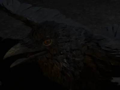 CROW RIG gift for all Free low-poly 3D model