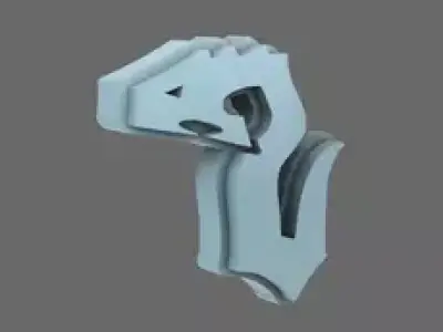 Void Serpents DV04 Shoulder Symbols LEFT 3D print model