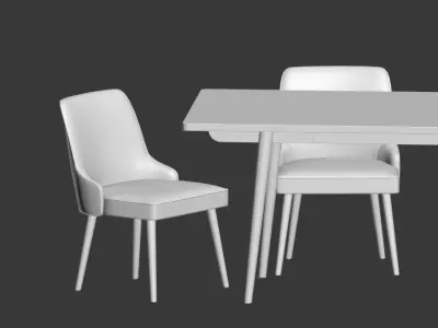 Dining Set table 3D model