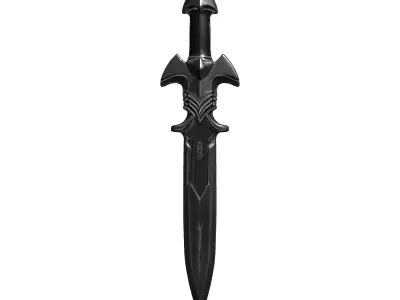 Fantasy Dagger Weapon Game Prop Low-poly 3D model