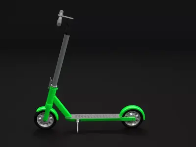Kick Scooter Low-poly 3D model get