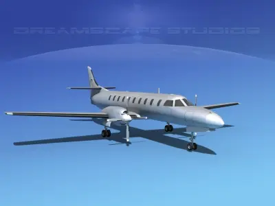 Swearingen SA226 Metro Bare Metal 3D model