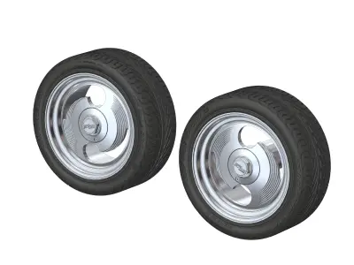 Wheels HRBB Deuce Ninja 18inch for your scale model 3D print model