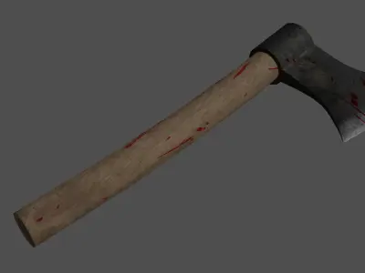 Bloody Axe Free low-poly 3D model