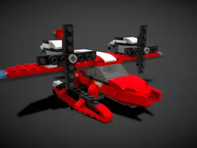 Lego Roaring Power Plane 3D model