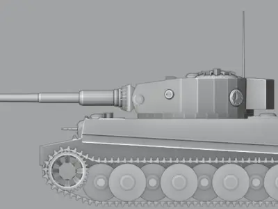Tiger 1 Ausf E 3D model