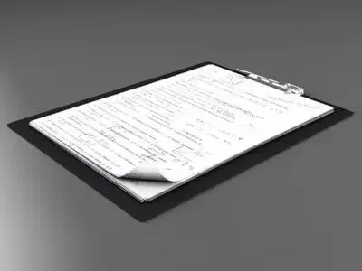 Folder note 3D model