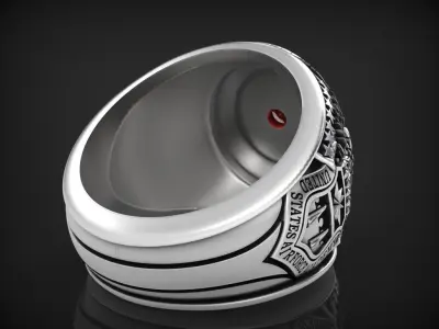 US army ring 1968 3D print model