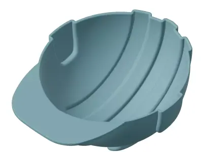 Plastic Exquisite Safety Helmet Toy 3D model