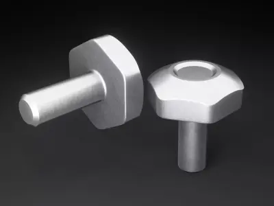 Hard surface Mechanical Kit bash pack-01 Low-poly 3D model