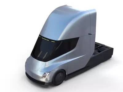 Tesla Truck Silver 3D model
