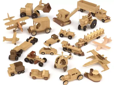 Wooden toy vol 11 3D model