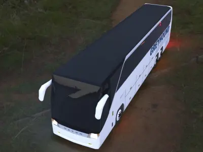 Bus model greyhound simulator 3D model