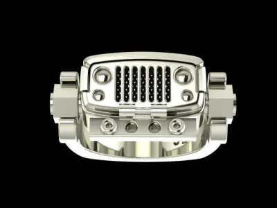 Jeep mechanical ring 3D print model
