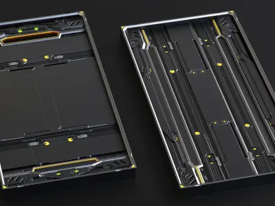 SciFi Panels set 3D model purchase